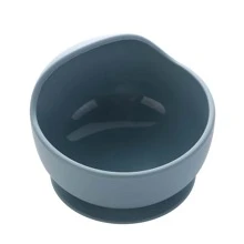 6件套简约硅胶餐具套装，经典耐用的灰蓝色婴儿餐具套装 - 霧霾藍 - 查看 2