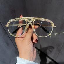 Lớn Khung trang trí Kim cương Dát Trong suốt Trong sáng Ống kính Kính - Trong sáng - Xem 1