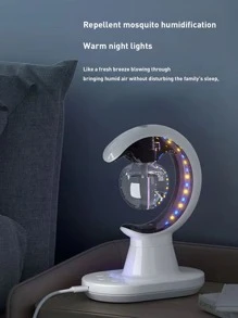 三合一多功能蚊子驅蟲,小夜燈,和空氣加濕器適用於臥室,客廳帶安靜操作 - 白色 - 查看 7