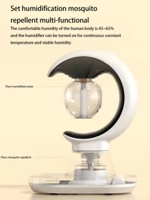 三合一多功能蚊子驅蟲,小夜燈,和空氣加濕器適用於臥室,客廳帶安靜操作 - 白色 - 查看 3