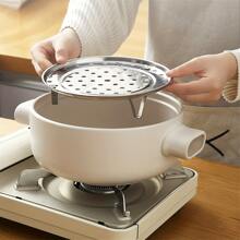 Vaporera universal de acero inoxidable con patas desmontables, accesorio de olla y sartén para cocinar al vapor, rejilla de vapor multifuncional para Instant Pot, rejilla de enfriamiento redonda resistente a la abrasión y rayones, rejilla de vapor para utensilios de cocina gruesos y herramienta para hervir mariscos - Plateado - Ver 11