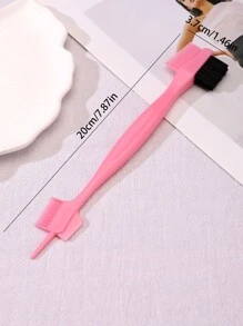1pc Double Sided Edge Control Hair Brush. 2 In 1 Multifunctional Hair Brush, Grooming For Hairstyling Eyelash, Eyebrow Edge Control, Multifunctional Comb Double Sided Hair Brush Tool For Women Girls.For All Baby Hairs Grooming,Hair Brush,Comb,Hair Tools,Hair Products And Accessories For Barber Salon Beauty Travel Essentials,Back To School,Travel Holiday Essentials,Hair Accessories For Women - Pink - View 5