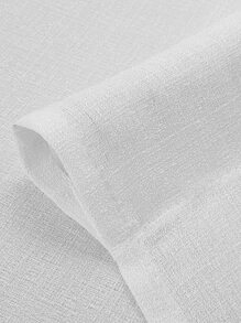 1pc Sheer Curtain, Simple Solid Color Lightweight Polyester Window Drapes, Soft Natural Light Filtering For Living Room Bedroom Balcony, Uv Filtering Curtain - White - View 10