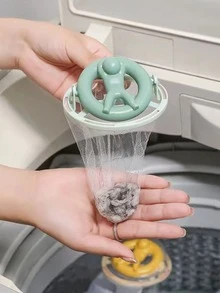 1pc Washing Machine Lint Filter Bag, Hair & Lint Remover, For Household Items, Clothes, Swimming Rings, Etc. Random Color - Multicolor - View 4