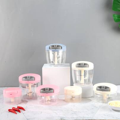 1入組迷你塑膠切片機,經典有用多用途白色廚房工具適用於家庭