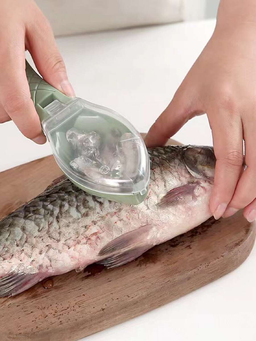 1個魚鱗刮鱗器，清潔去鱗快捷，魚鱗刮除刀和去皮工具