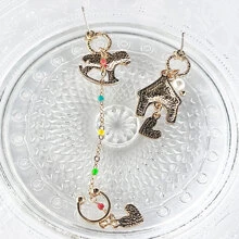 1 đôi Phim hoạt hình sáng tạo Amusement Công viên Theo chủ đề Không đối xứng Hoa tai Đối với Cô gái - Nhiều màu - Xem 7