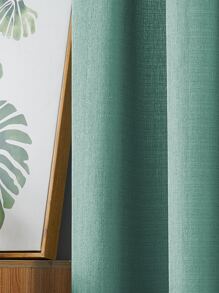 1 Pieza Cortina Transparente, Color Sólido, Pantalla De Ventana De Poliéster Moderna Y Sencilla Para Dormitorio, Sala De Estar Y Balcón Para Atenuar La Luz Y Los Rayos Uv
