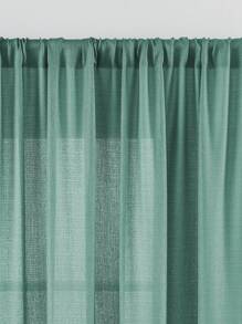 1 Pieza Cortina Transparente, Color Sólido, Pantalla De Ventana De Poliéster Moderna Y Sencilla Para Dormitorio, Sala De Estar Y Balcón Para Atenuar La Luz Y Los Rayos Uv