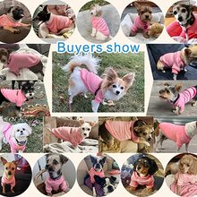 1入組寵物針織毛衣帶雙腿 - 玫紅色 - 查看 6