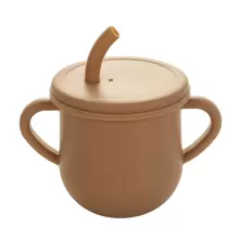 6pcs Simple Silicone Dining Sets, Classic Durable Camel Cutlery Sets For Babies - Camel - View 5