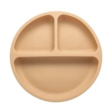 6pcs Simple Silicone Dining Sets, Classic Durable Camel Cutlery Sets For Babies - Camel - View 6