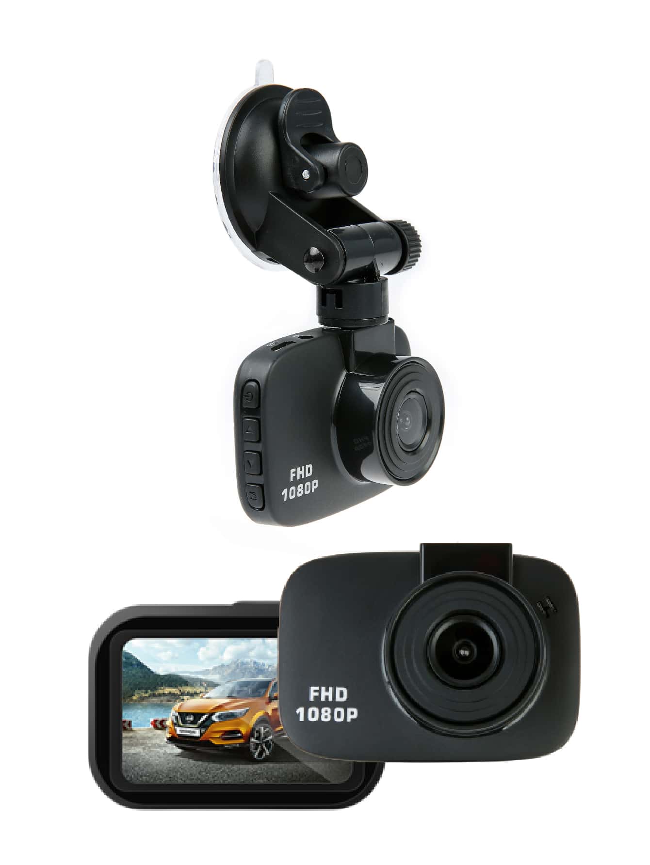 Cámara de tablero alta definición de coche - Negro - Ver 1