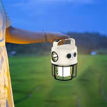 1 Pc Outdoor Camping Lamp, Portable Camping Lamp Tent Lamp Mobile Phone Charging Emergency Lighting - Warm White - View 5