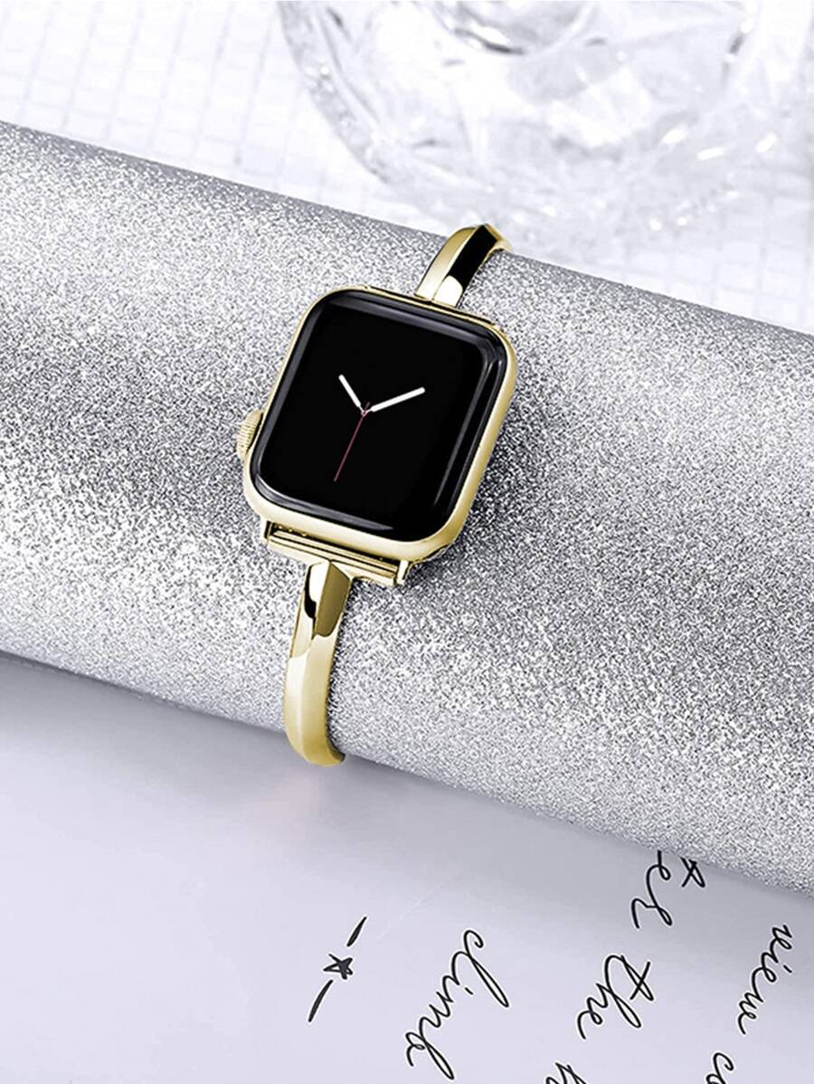 1条纤薄T型金属表带,兼容 38/40/41/42/44/45/46/49mm,适用于Series Ultra/SE/10/9/8/7/6/5/4/3/2/1 - 金色 - 查看 1