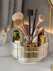 1 Miếng Xoay Giá đỡ cọ trang điểm , Acrylic Mỹ phẩm Hộp lưu trữ Đối với Son môi , Phấn mắt Chải , Hộp đựng - Trong sáng - Xem 3