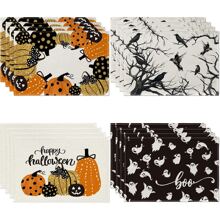 Halloween Placemats, Halloween Decorations - Orange - View 5