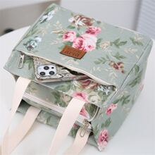 Túi đựng hộp cơm trưa thời trang cho bà mẹ đi làm mới có lớp cách nhiệt bằng giấy bạc giữ ấm thức ăn, kiểu dáng cầm tay cho túi đựng cơm trưa dã ngoại ngoài trời, túi đựng cơm trưa cách nhiệt, túi đựng cơm trưa di động cho trường học, túi dã ngoại đa năng, đồ dùng học tập, phụ kiện học tập, trở lại trường cho giáo viên, sinh viên đại học, phụ nữ, túi xách nữ cho trường học, đồ dùng học tập - màu xanh lá - Xem 9