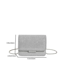 Wieczorowe torebki dla kobiet Prosty - Srebro - Zobacz 2