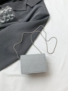 Wieczorowe torebki dla kobiet Prosty - Srebro - Zobacz 4