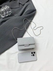 Wieczorowe torebki dla kobiet Prosty - Srebro - Zobacz 3