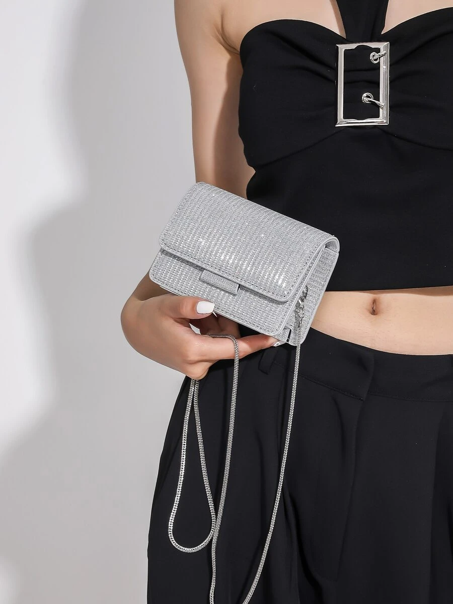 Wieczorowe torebki dla kobiet Prosty - Srebro - Zobacz 1