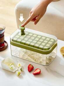 1 pieza Cubitera 24 hoyos unicolor - Verde - Ver 3