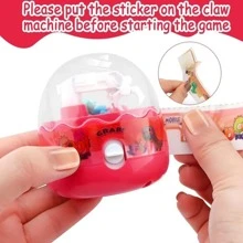 1 Pc Blue Mini Dinosaur Claw Machine, Includes 8 Random Dinosaur Plush Toys - Blue - View 5