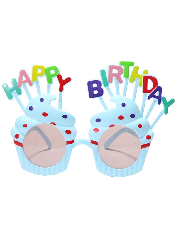 1PC Party Props-Glasses, Funny Cake & Slogan Design Party Glasses For Taking Pictures, Party, Gathering, Funny Selfie Props, Birthday Sunglasses,Christmas