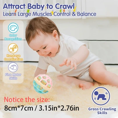 1入組TPU學習玩具，現代安全咬合嬰兒益智玩具