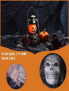 10.8ft Halloween Hanging Ghost Decorations Halloween Hanging Props Scary Creepy Halloween Hanging Skeleton Flying Ghost For Outdoor Indoor Home Yard, Black Home Decor Room Decor Halloween Decor