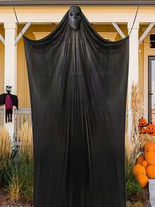 10.8ft Halloween Hanging Ghost Decorations Halloween Hanging Props Scary Creepy Halloween Hanging Skeleton Flying Ghost For Outdoor Indoor Home Yard, Black Home Decor Room Decor Halloween Decor