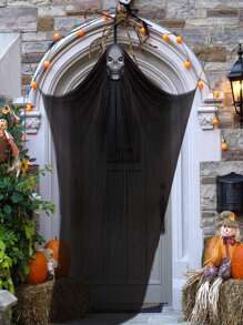 10.8ft Halloween Hanging Ghost Decorations Halloween Hanging Props Scary Creepy Halloween Hanging Skeleton Flying Ghost For Outdoor Indoor Home Yard, Black Home Decor Room Decor Halloween Decor