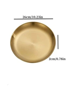 1個金色不鏽鋼餐盤托盤,適用於醬料、調料碟 - 金色 - 查看 9