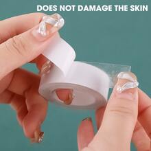 1pc Transparent Self-adhesive Double-sided Tape, Used For Clothing, Body, Skin, Anti-exposure Stickers, Anti-light Exposures - Clear - View 7