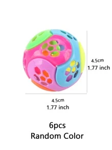 6 piezas inteligencia armar bola Juego rompecabezas con bloques de construcción Juguete Educativo para Chicos con Chicas , color al azar barco - Multicolor - Ver 3