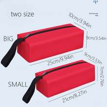 Large capacity pb multi-function pen bag Waterproof student stationery zipper bag Makeup storage clutch bag 1 - Blue - View 8