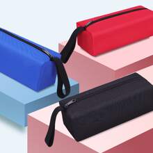 Large capacity pb multi-function pen bag Waterproof student stationery zipper bag Makeup storage clutch bag 1 - Blue - View 2