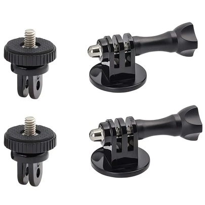 Tripod Adapter Mounts For Gopro 12 11 10 9 8 7 6 5 4 3 2 1/4-20 Screw Adapter For Go Pro Hero YI 4K SJ4000 EKEN H9R DBPOWER Camera