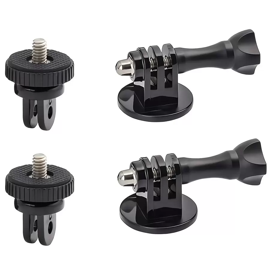 Tripod Adapter Mounts For Gopro 12 11 10 9 8 7 6 5 4 3 2 1/4-20 Screw Adapter For Go Pro Hero YI 4K SJ4000 EKEN H9R DBPOWER Camera - Black - View 1