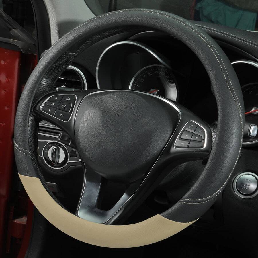 Khối màu Nắp vô lăng ô tô - Màu be - Xem 1