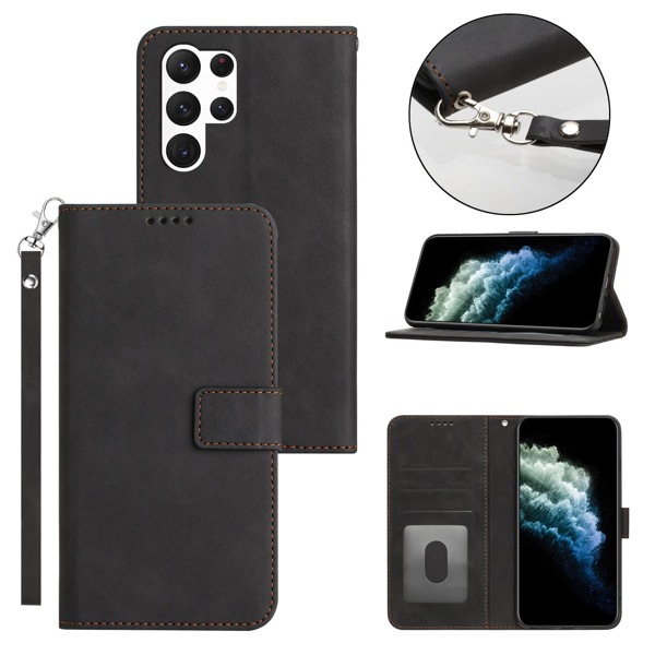Business Flip Belt Buckle Leather Phone Case With Skin-Friendly Texture Compatible With Samsung, Apple, Xiaomi, Redmi, Oneplus, , Mora And More Models