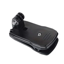 Backpack Clip Holder For Gopro Hero 13 12 11 10 9 8 Black 7 6 5 4 3 Accessories 360-Degree Rotation Clip For YI 4K SJ4000 DBPOWER AKASO EKEN H9R - Black - View 2