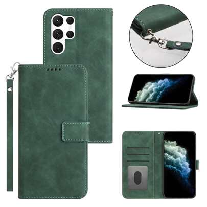 Business Style Flip Leather Phone Case With Belt Buckle, Skin-Friendly And Protective Cover Compatible With Samsung, Compatible With Apple, Compatible With Xiaomi, One Plus, Models,International Version, Not The Domestic Version
