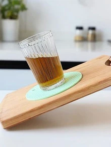1 Miếng Cách nhiệt Đĩa nhỏ , Nhiệt độ cao Chống lại , Silicone Gia treo nôi , Đĩa , Không thấm nước Thảm trải bàn , Dày Màu thuần Đệm , - Màu xanh Bạc hà - Xem 4