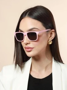 Women Fashion Glasses - 藕粉色 - 查看 1