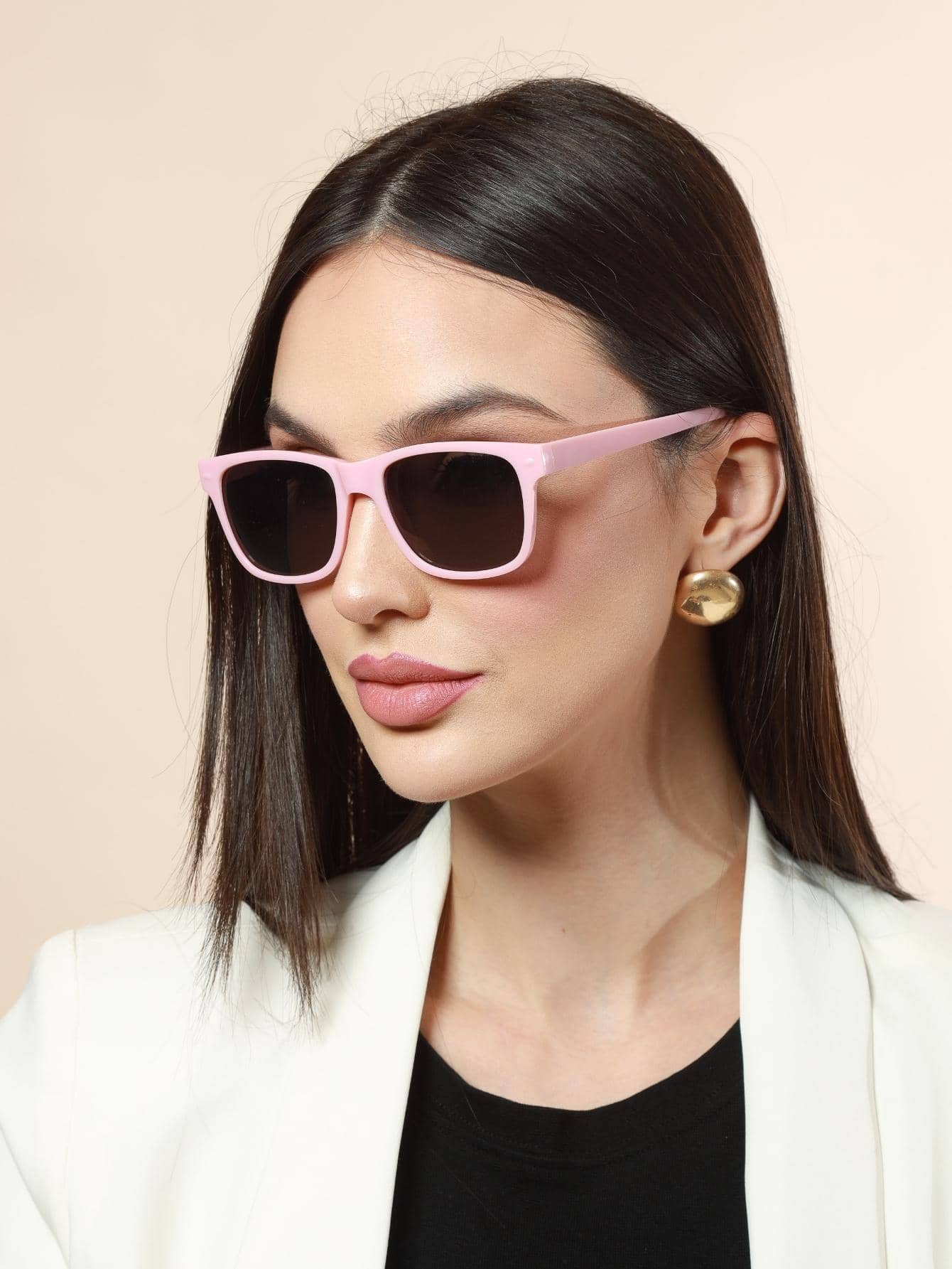 Women Fashion Glasses - 藕粉色 - 查看 1