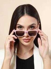 Women Fashion Glasses - 藕粉色 - 查看 4