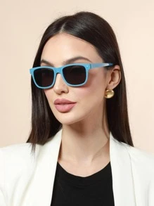 Women Fashion Glasses - 藍色 - 查看 1