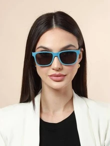 Women Fashion Glasses - 藍色 - 查看 4